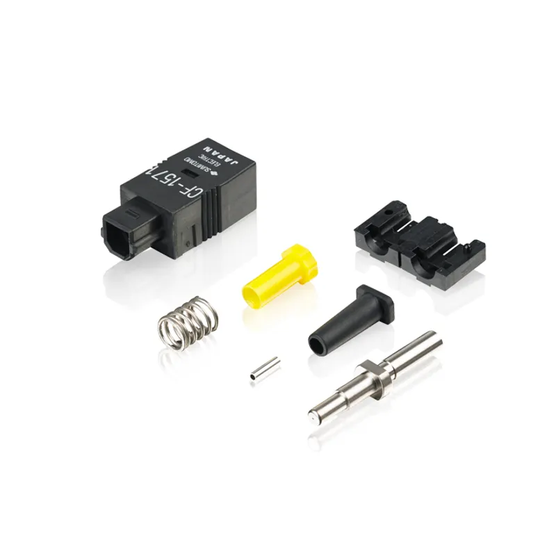 Connector, field assembly, for fiber optic cables