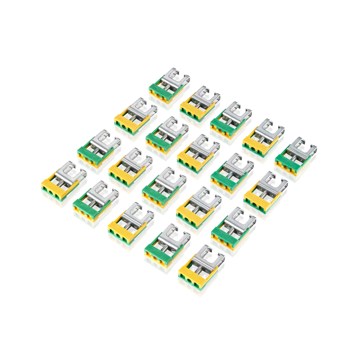 U-clamp terminal, 0.75…6 mm², for PE connection to the rail (10 x 3 mm)