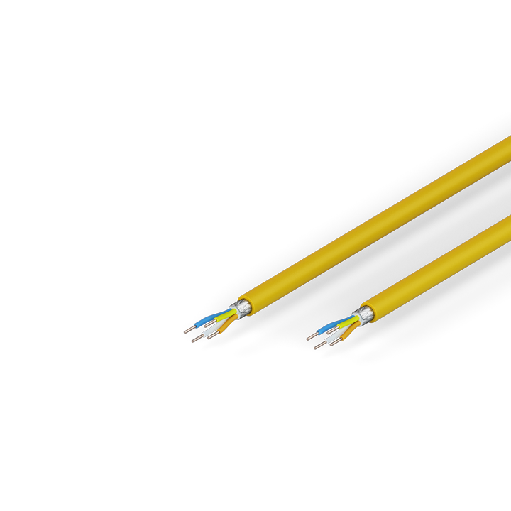 Industrial Ethernet/EtherCAT cable, shielded, PUR, 1 x 4 x AWG26, drag-chain suitable, Cat.5, yellow