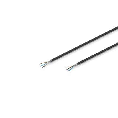 Power/sensor cable, PUR, 4 x 0.34 mm², drag-chain suitable, black