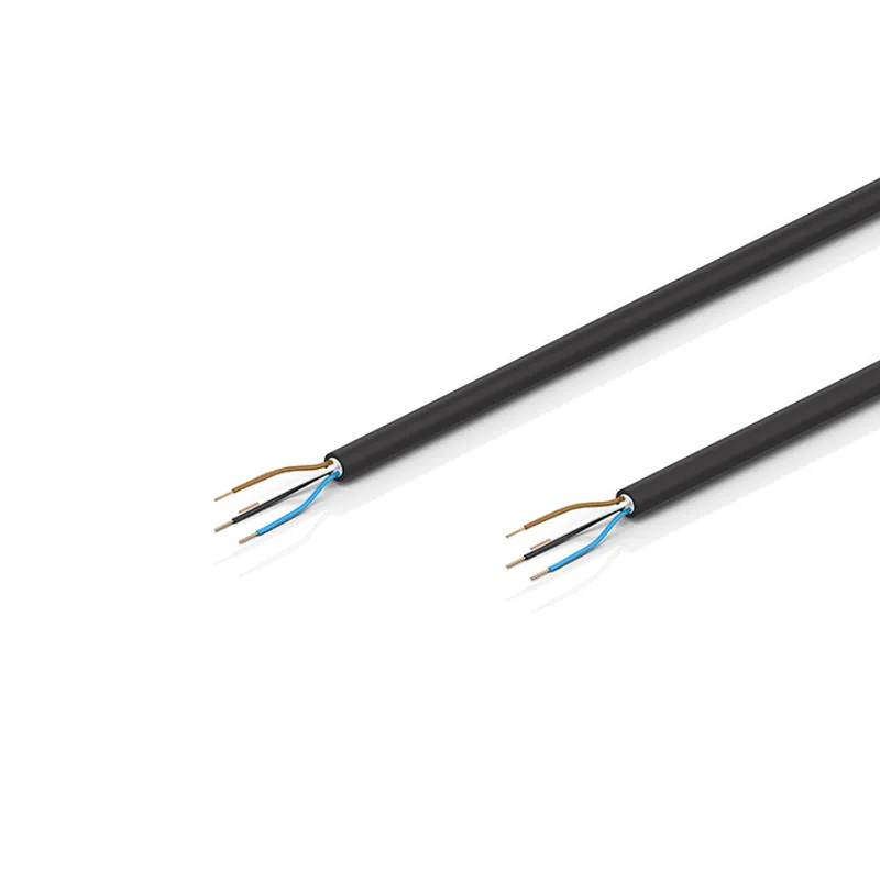 Power/sensor cable, PUR, 4 x 0.5 mm², capable of torsion, black