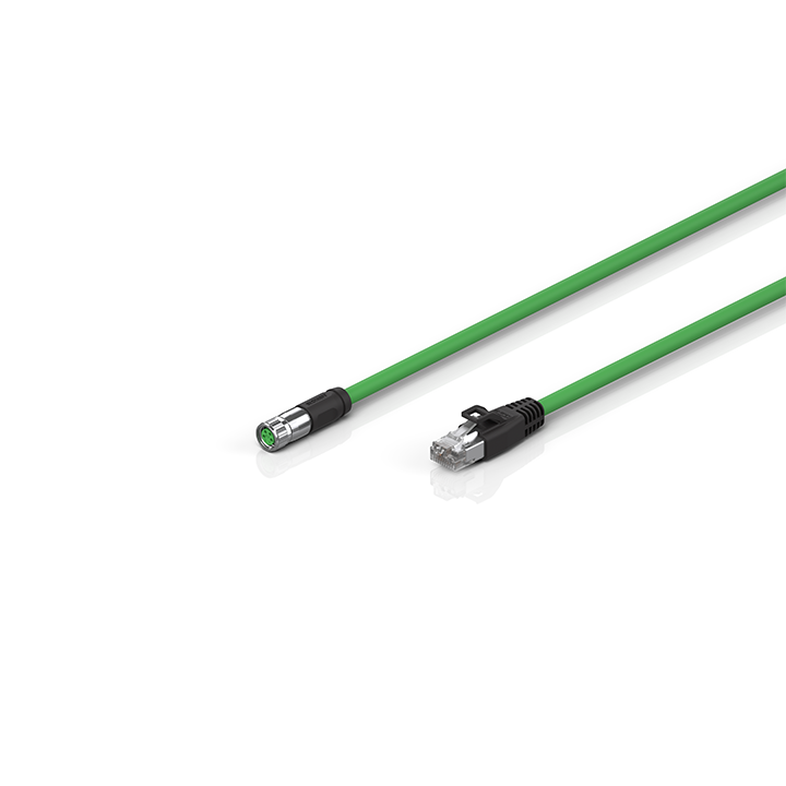 EtherCAT cable, PUR, 1 x 4 x AWG22, capable of torsion