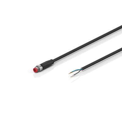 Power cable, PUR, 4 x 0.34 mm², drag-chain suitable
