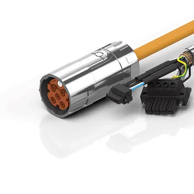 Motor connection cable 4 mm² with M40 speedtec® plug, drag-chain suitable