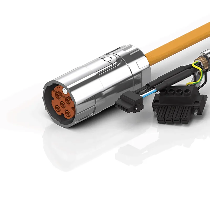 Motor connection cable 4 mm² with M40 speedtec® plug, drag-chain suitable