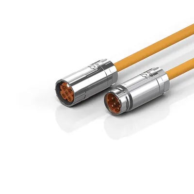 Motor extension cable 4 mm² with M40 speedtec® plug, drag-chain suitable