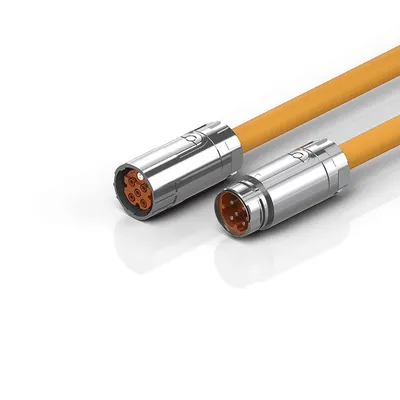 Motor extension cable 10 mm² with M40 speedtec® plug, drag-chain suitable
