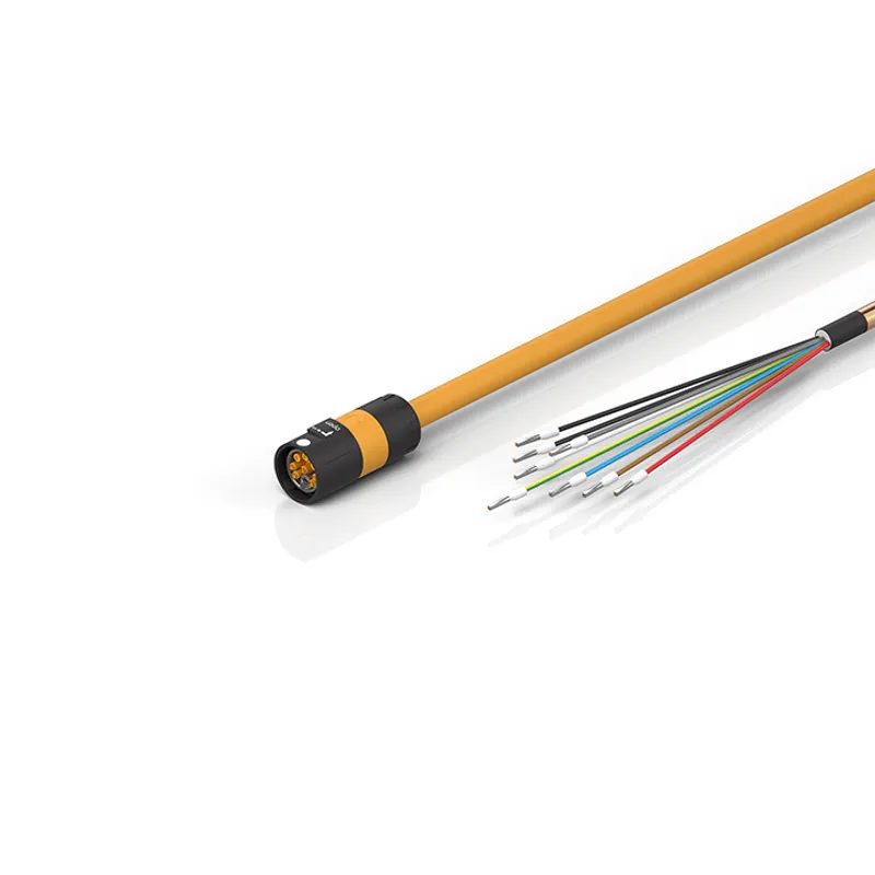 Motor connection cable 0.75 mm² with itec® plug for motors with OCT, drag-chain suitable