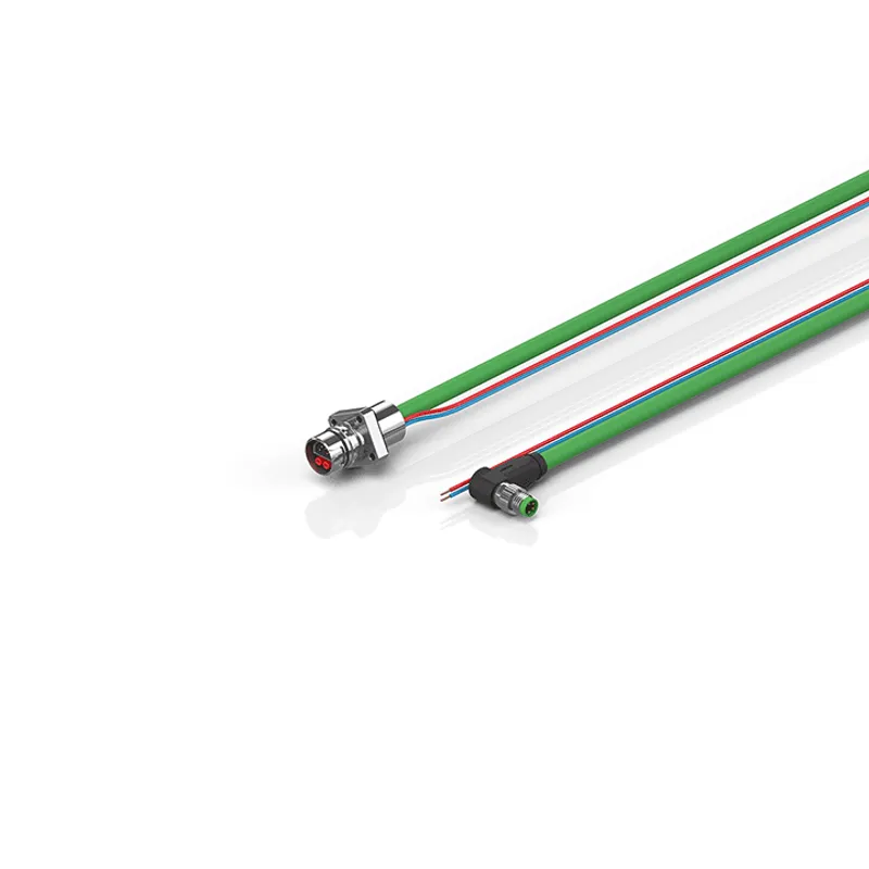 B12, ENP cable, PUR, 2 x 0.75 mm² + (1 x 4 x AWG22), drag-chain suitable, key 1 (24 V DC)