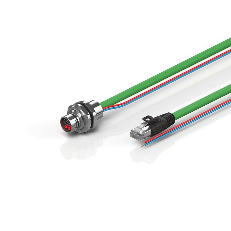 B12, ENP cable, PUR, 2 x 0.75 mm² + (1 x 4 x AWG22), drag-chain suitable, key 1 (24 V DC)