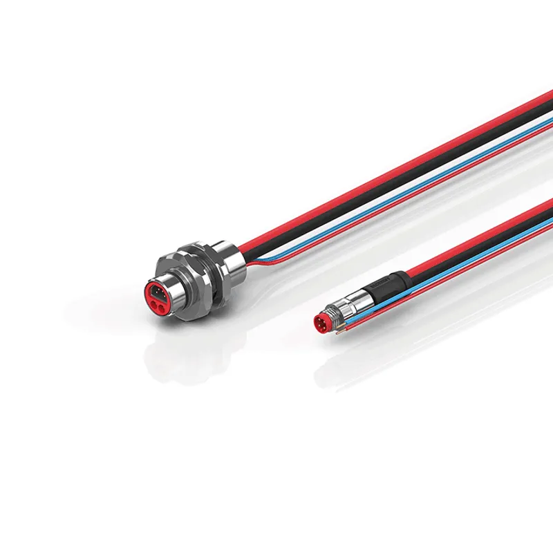 B12, ECP cable, PUR, 2 x 0.75 mm² + (1 x 4 x AWG22), drag-chain suitable, key 1 (24 V DC)