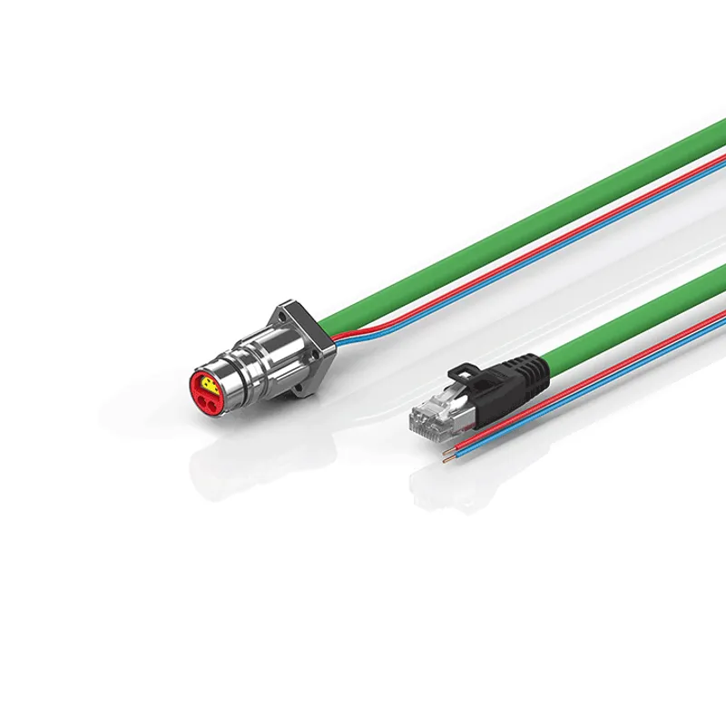 B12, ENP cable, PUR, 2 x 0.75 mm² + (1 x 4 x AWG22), drag-chain suitable, key 1 (24 V DC)