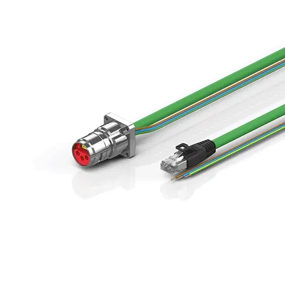 B17, ENP cable, PUR, 3 G 1.5 mm² + (1 x 4 x AWG22), drag-chain suitable, key 1 (24 V DC)