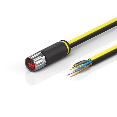 B17, ENP cable, PUR, 5 G 1.5 mm² + (1 x 4 x AWG22), drag-chain suitable, key 1 (2 x 24 V DC + PE)
