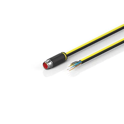 B17, ENP cable, PUR, 5 G 1.5 mm² + (1 x 4 x AWG22), drag-chain suitable, key 1 (2 x 24 V DC + PE)