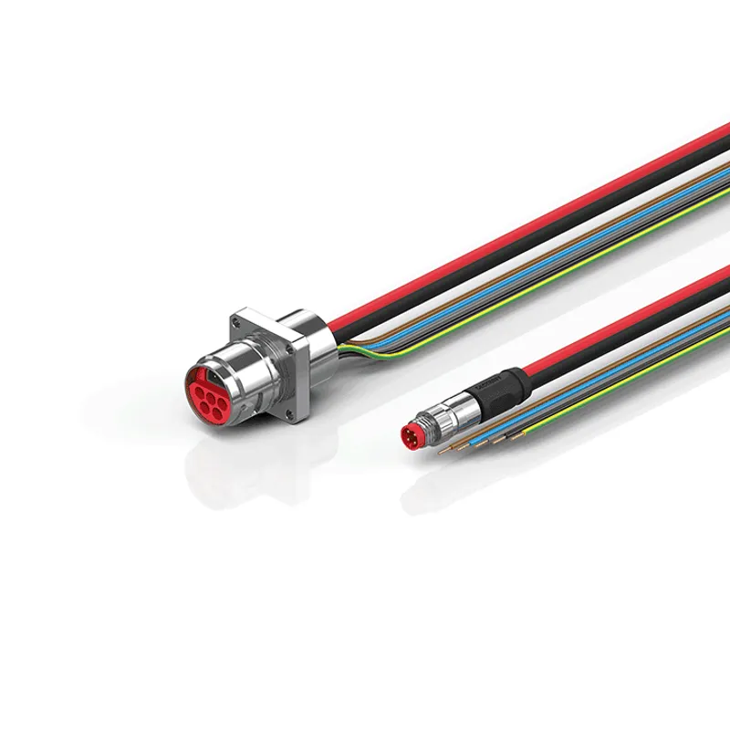 B17, ECP cable, PUR, 5 G 1.5 mm² + (1 x 4 x AWG22), drag-chain suitable, key 1 (2 x 24 V DC + PE)