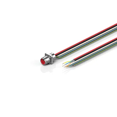 B17, ECP cable, PUR, 5 G 1.5 mm² + (1 x 4 x AWG22), drag-chain suitable, key 1 (2 x 24 V DC + PE)
