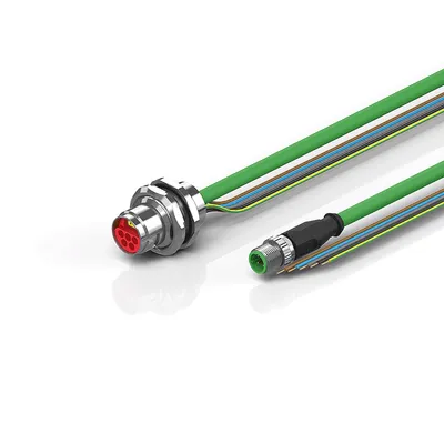 B17, ENP cable, PUR, 5 G 1.5 mm² + (1 x 4 x AWG22), drag-chain suitable, key 1 (2 x 24 V DC + PE)