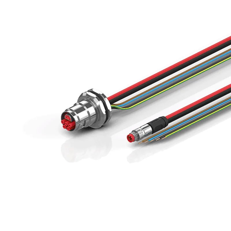 B17, ECP cable, PUR, 5 G 1.5 mm² + (1 x 4 x AWG22), drag-chain suitable, key 1 (2 x 24 V DC + PE)
