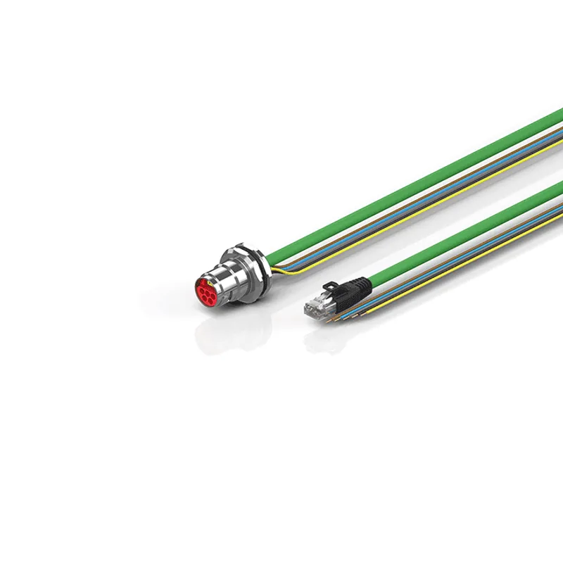 B17, ENP cable, PUR, 5 G 1.5 mm² + (1 x 4 x AWG22), drag-chain suitable, key 1 (2 x 24 V DC + PE)