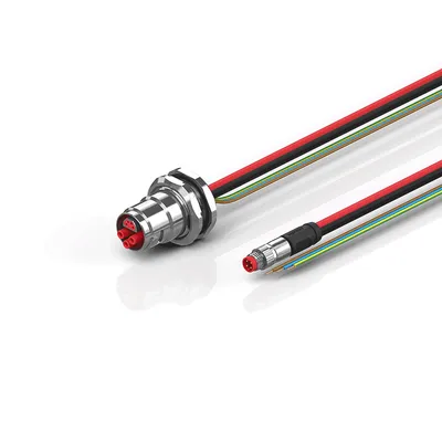 B17, ECP cable, PUR, 3 G 2.5 mm² + (1 x 4 x AWG22), drag-chain suitable, key 1 (24 V DC)