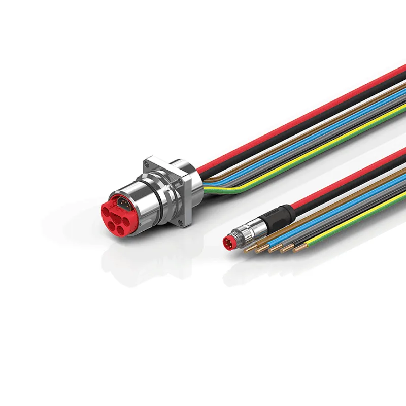 B23, ECP cable, PUR, 5 G 4.0 mm² + (1 x 4 x AWG22), drag-chain suitable, key 1 (2 x 24 V DC + PE)
