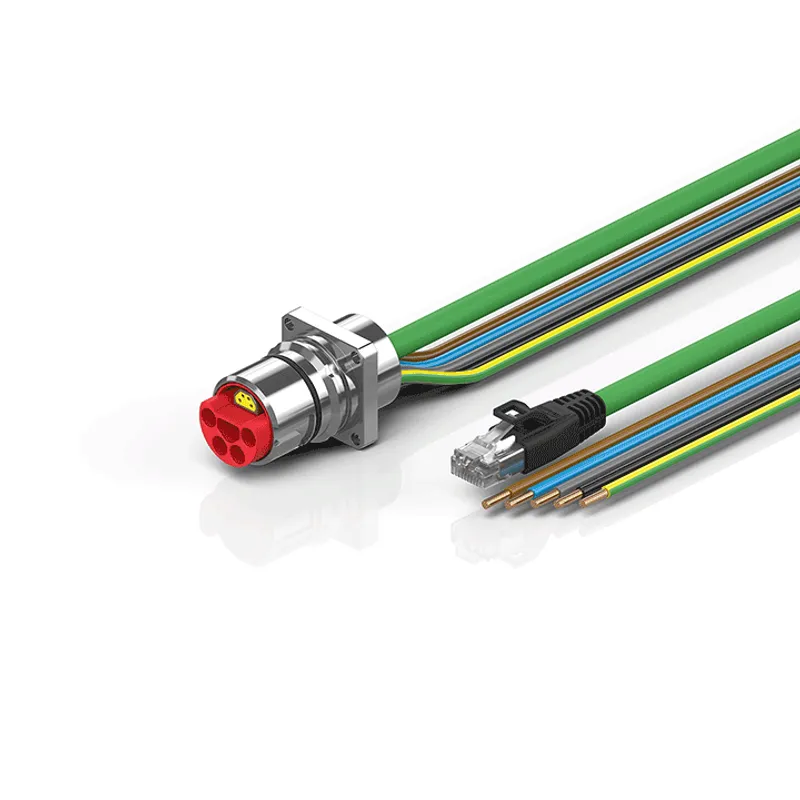 B23, ENP cable, PUR, 5 G 4.0 mm² + (1 x 4 x AWG22), drag-chain suitable, key 1 (2 x 24 V DC + PE)