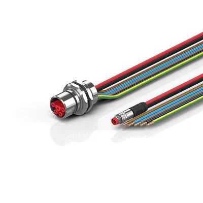 B23, ECP cable, PUR, 5 G 4.0 mm² + (1 x 4 x AWG22), drag-chain suitable, key 1 (2 x 24 V DC + PE)