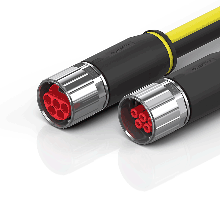 B40, ENP cable, PUR, 5 G 16.0 mm² + (1 x 4 x AWG22), drag-chain suitable, key 1 (2 x 24 V DC + PE)