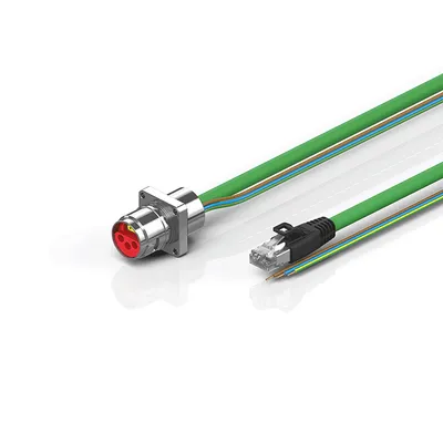 B17, ENP cable, PUR, 3 G 1.5 mm² + (1 x 4 x AWG22), drag-chain suitable, key 2 (230 V AC)