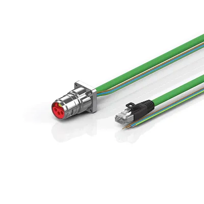 B17, ENP cable, PUR, 3 G 1.5 mm² + (1 x 4 x AWG22), drag-chain suitable, key 2 (230 V AC)