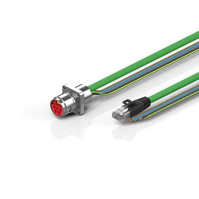 B17, ENP cable, PUR, 5 G 1.5 mm² + (1 x 4 x AWG22), drag-chain suitable, key 2 (400 V AC)