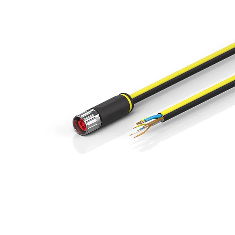 B17, ENP cable, PUR, 3 G 2.5 mm² + (1 x 4 x AWG22), drag-chain suitable, key 2 (230 V AC)