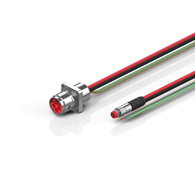 B17, ECP cable, PUR, 3 G 2.5 mm² + (1 x 4 x AWG22), drag-chain suitable, key 2 (230 V AC)