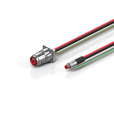 B17, ECP cable, PUR, 3 G 2.5 mm² + (1 x 4 x AWG22), drag-chain suitable, key 2 (230 V AC)