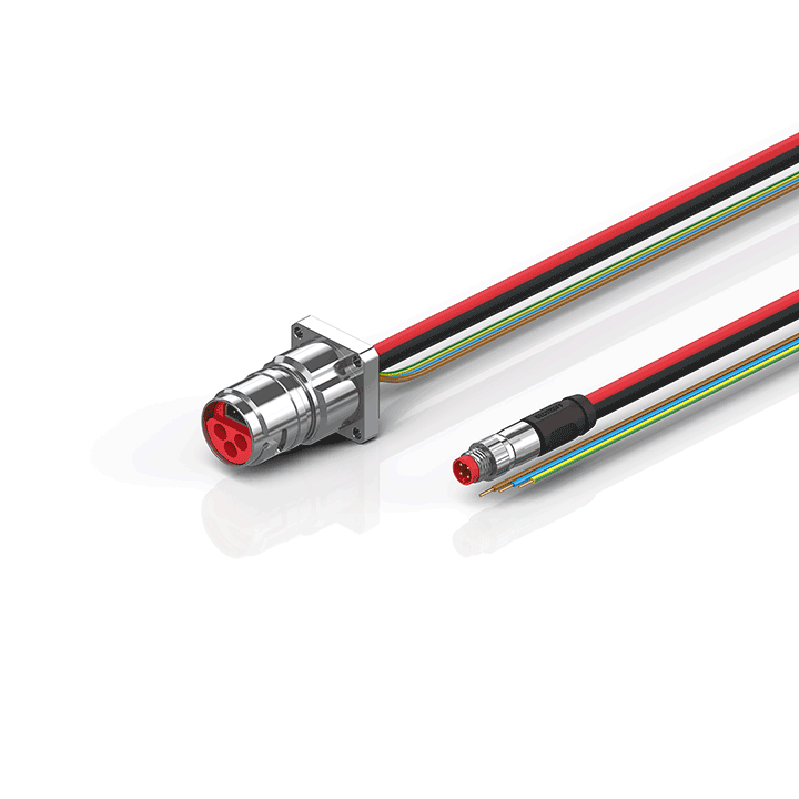 B17, ECP cable, PUR, 3 G 2.5 mm² + (1 x 4 x AWG22), drag-chain suitable, key 2 (230 V AC)