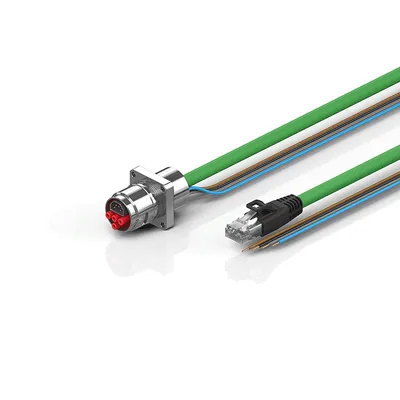 B17, ENP cable, PUR, 4 x 1.5 mm² + (1 x 4 x AWG22), drag-chain suitable, key 2 (user-defined voltage)