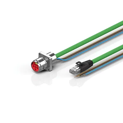 B17, ENP cable, PUR, 4 x 1.5 mm² + (1 x 4 x AWG22), drag-chain suitable, key 2 (user-defined voltage)