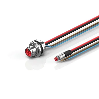 B17, ECP cable, PUR, 4 x 1.5 mm² + (1 x 4 x AWG22), drag-chain suitable, key 2 (user-defined voltage)