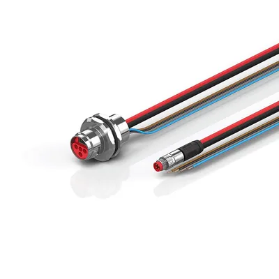 B17, ECP cable, PUR, 4 x 1.5 mm² + (1 x 4 x AWG22), drag-chain suitable, key 2 (user-defined voltage)