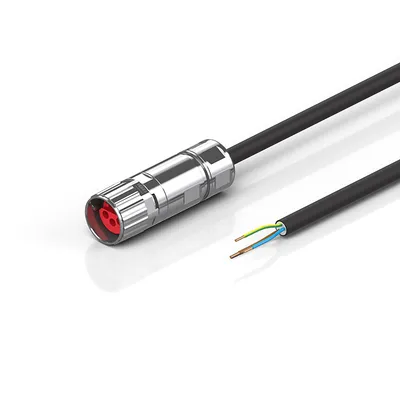 B17, Power cable, PUR, 3 G 1.5 mm², drag-chain suitable, key 2 (230 V AC)
