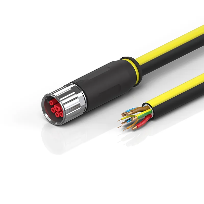 B23, ENP cable, PUR, 4 G 4.0 mm² + 2 x 2.5 mm² + (1 x 4 x AWG22), drag-chain suitable, key 2 (user-defined voltage)