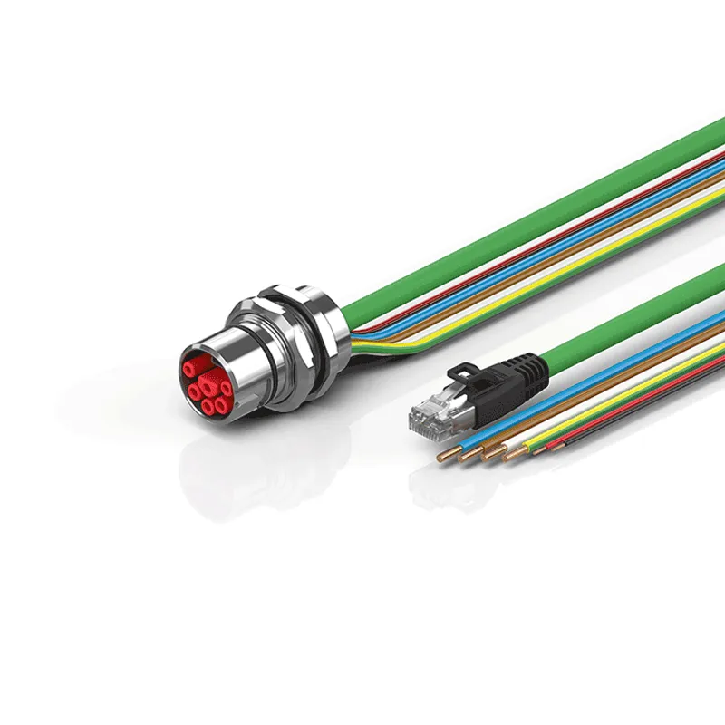 B23, ENP cable, PUR, 4 G 4.0 mm² + 2 x 2.5 mm² + (1 x 4 x AWG22), drag-chain suitable, key 2 (user-defined voltage)