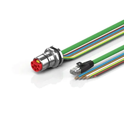 B23, ENP cable, PUR, 4 G 4.0 mm² + 2 x 2.5 mm² + (1 x 4 x AWG22), drag-chain suitable, key 2 (user-defined voltage)