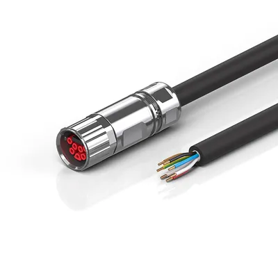 B23, Power cable, PUR, IP67, 7 G 2.5 mm², drag-chain suitable, key 2 (400 V AC)