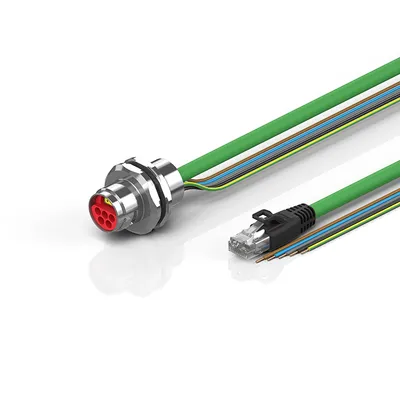 B17, ENP cable, PUR, 5 G 1.5 mm² + (1 x 4 x AWG22), drag-chain suitable, key 3 (user-defined voltage)