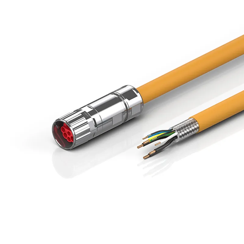 Motor cable, B17, PUR, (2 x AWG22) + 2 x 0.75 mm² + 4 x 1.5 mm², drag-chain suitable, Key 3 (24 V DC)