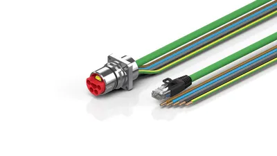 B23, ENP cable, PUR, 5 G 4.0 mm² + (1 x 4 x AWG22), drag-chain suitable, key 3 (user-defined voltage)
