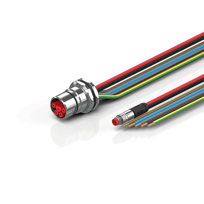 B23, ECP cable, PUR, 5 G 4.0 mm² + (1 x 4 x AWG22), drag-chain suitable, key 3 (user-defined voltage)