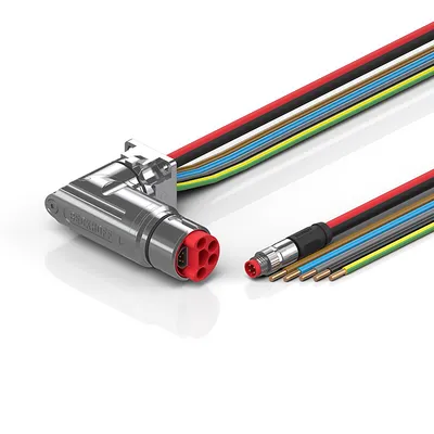 B23, ECP cable, PUR, 3 G 2.5 mm² + 2 x 1.5 mm² (1 x 4 x AWG22), drag-chain suitable, key 3 (user-defined voltage)